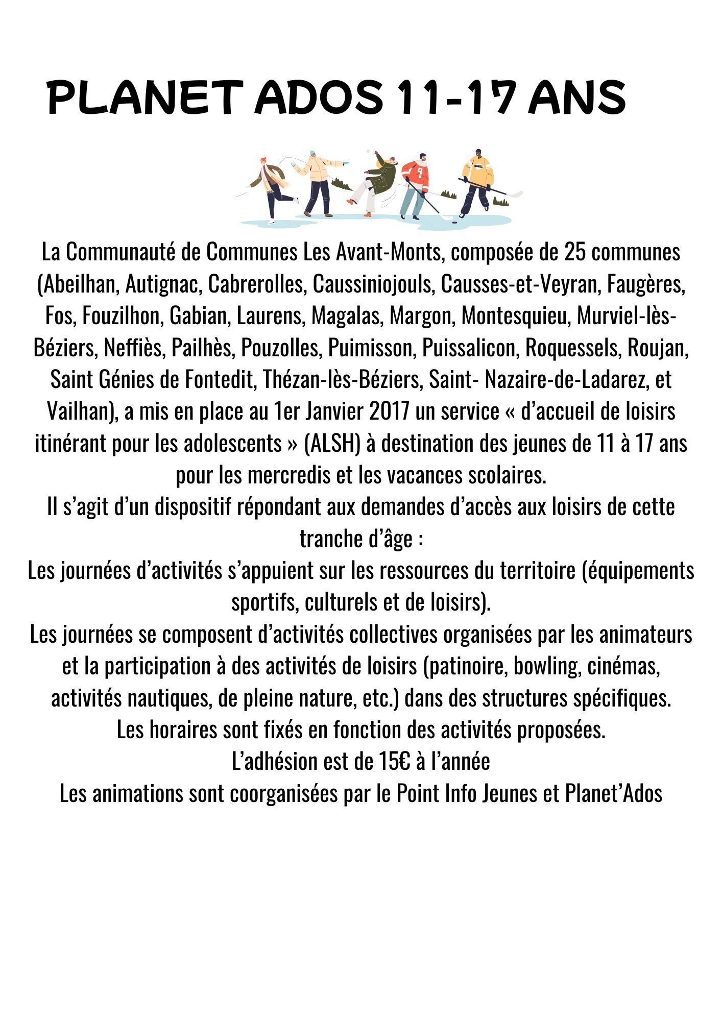 ACCUEIL ADOS 11-17 ANS